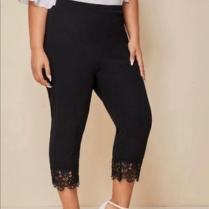 NWT pants with lace detail